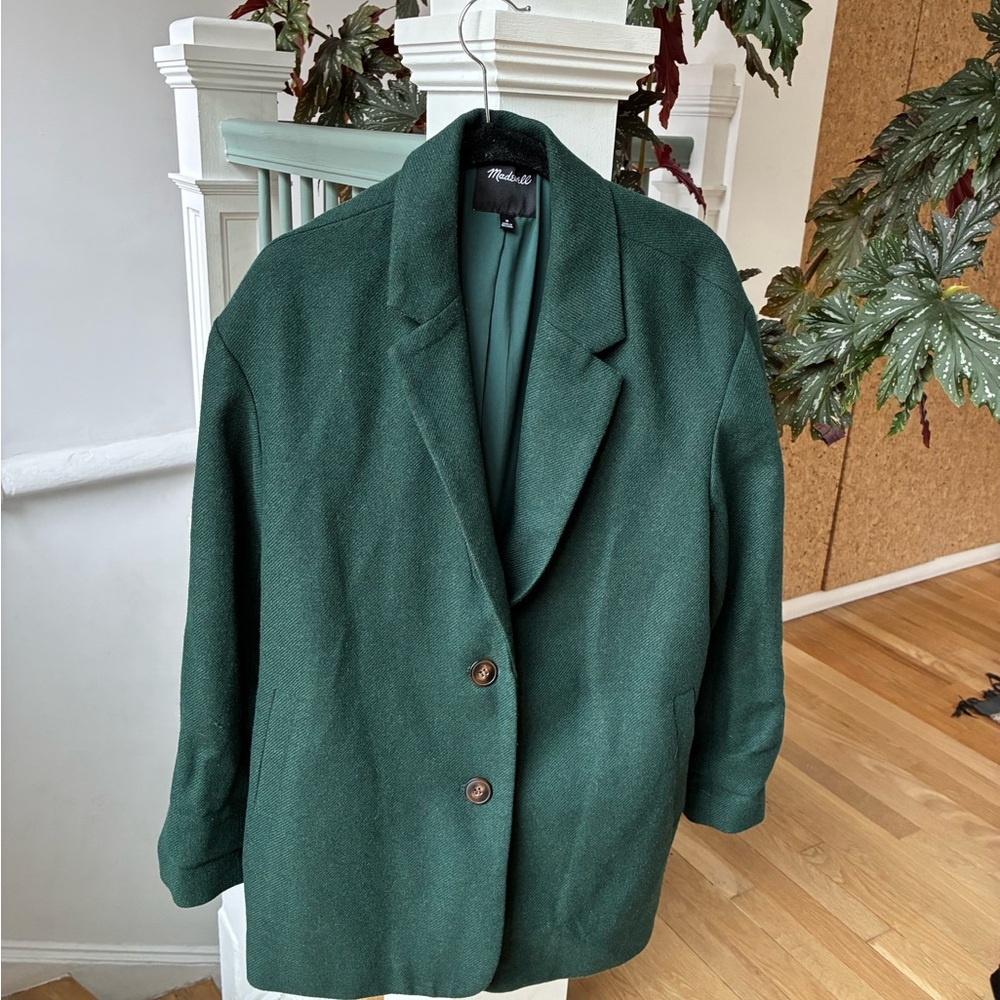 Madewell Dark Green Blazer Jacket